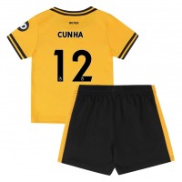 Wolves Matheus Cunha #12 Hjemmedraktsett Barn 2024-25 Kortermet (+ Korte bukser)